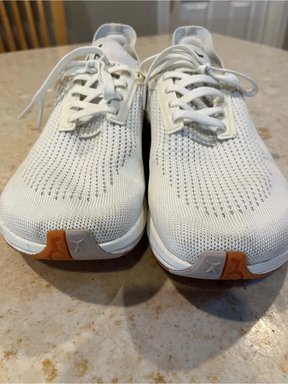 Flux Lightweight White Knit Men's Sneakers